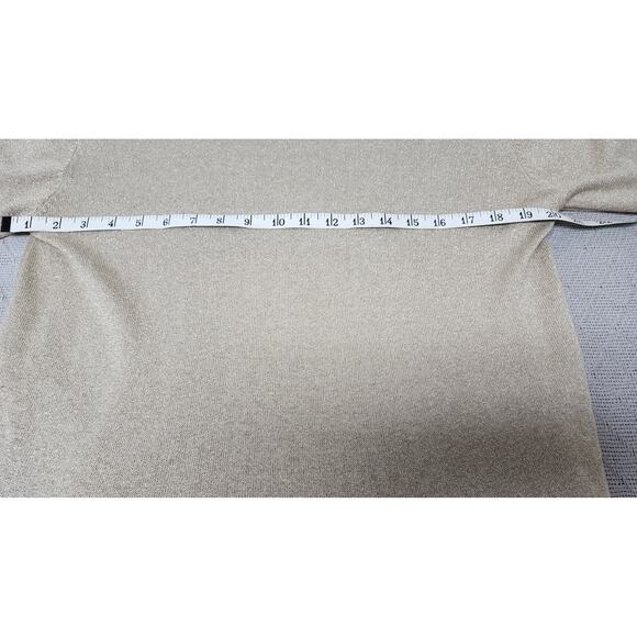 Casual Corner VTG Gold Metalic Sheen Dressy Blouse Women's Size Medium Glam Top - Picture 6 of 9